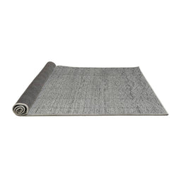 Sideview of Abstract Gray Modern Rug, abs4416gry