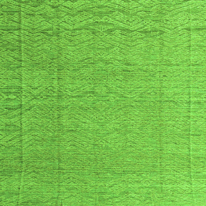 Square Abstract Green Modern Rug, abs4416grn