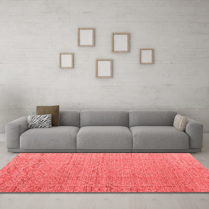 Modern Red Washable Rugs