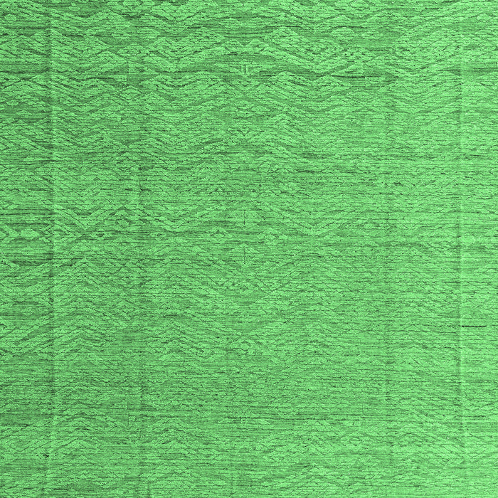 Square Machine Washable Abstract Emerald Green Modern Area Rugs, wshabs4416emgrn