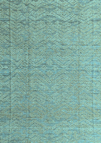 Abstract Light Blue Modern Rug, abs4416lblu