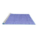 Sideview of Machine Washable Abstract Blue Modern Rug, wshabs4416blu