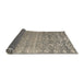 Sideview of Abstract Army Brown Modern Rug, abs4417