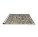 Sideview of Machine Washable Abstract Army Brown Rug, wshabs4417