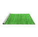 Sideview of Machine Washable Abstract Green Modern Area Rugs, wshabs4417grn