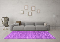 Machine Washable Abstract Purple Modern Rug, wshabs4417pur