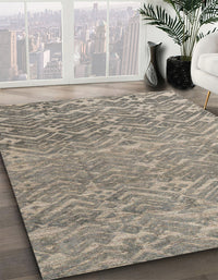 Abstract Army Brown Modern Rug, abs4417