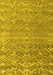 Abstract Yellow Modern Rug, abs4417yw