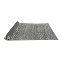 Sideview of Abstract Gray Modern Rug, abs4417gry
