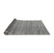 Sideview of Abstract Gray Modern Rug, abs4417gry