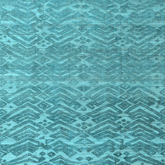Square Machine Washable Abstract Light Blue Modern Rug, wshabs4417lblu
