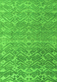 Abstract Green Modern Rug, abs4417grn