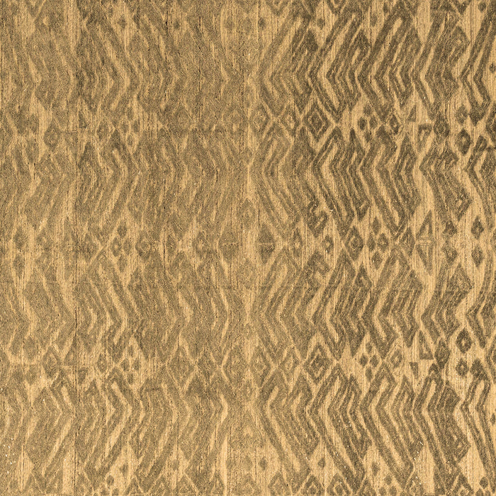 Square Machine Washable Abstract Brown Modern Rug, wshabs4417brn