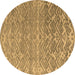 Round Abstract Brown Modern Rug, abs4417brn