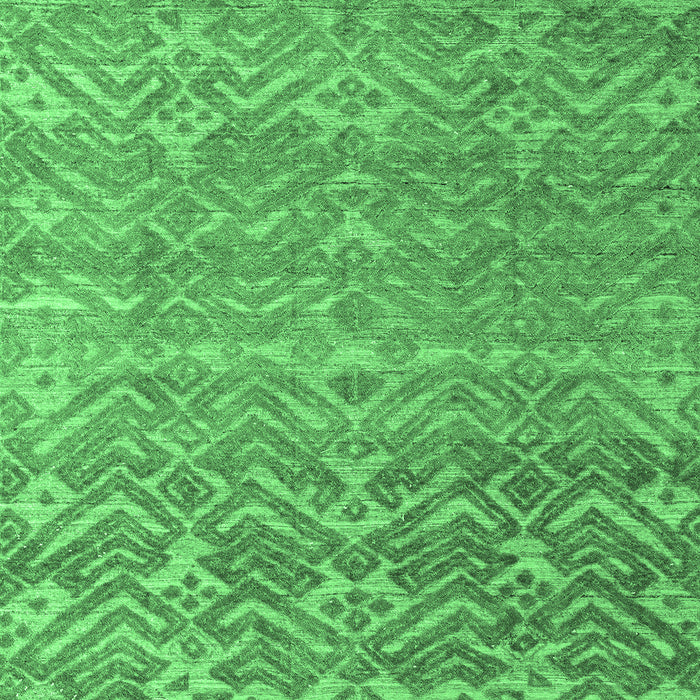 Machine Washable Abstract Emerald Green Modern Area Rugs, wshabs4417emgrn
