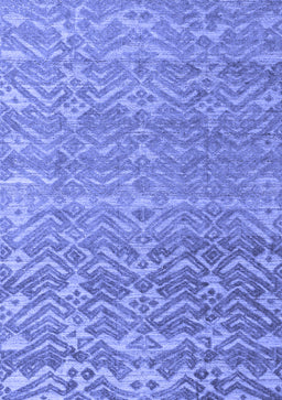 Abstract Blue Modern Rug, abs4417blu