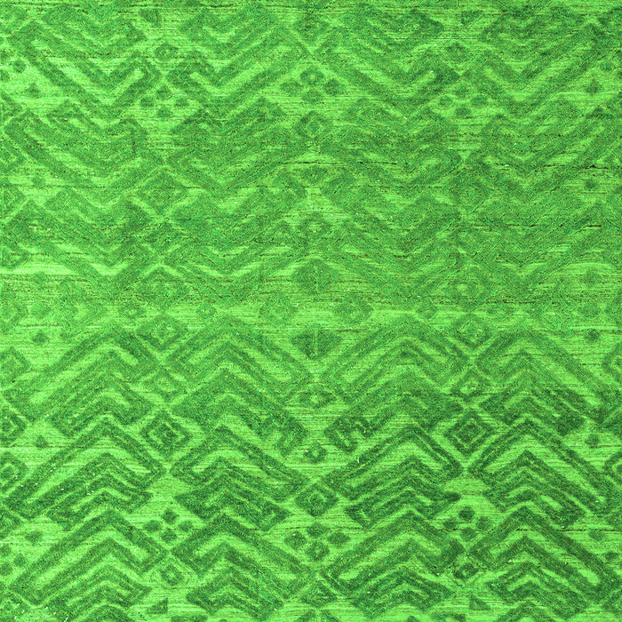 Machine Washable Abstract Green Modern Area Rugs, wshabs4417grn