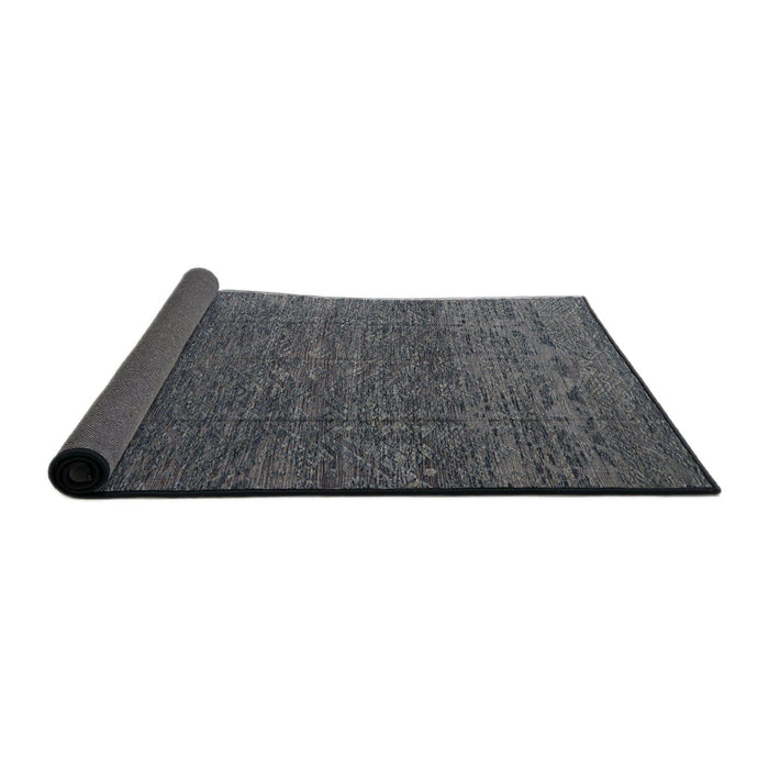 Sideview of Abstract Gray Modern Rug, abs4418