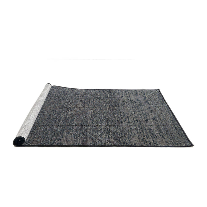 Sideview of Machine Washable Abstract Gray Rug, wshabs4418