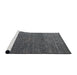 Sideview of Machine Washable Abstract Gray Rug, wshabs4418