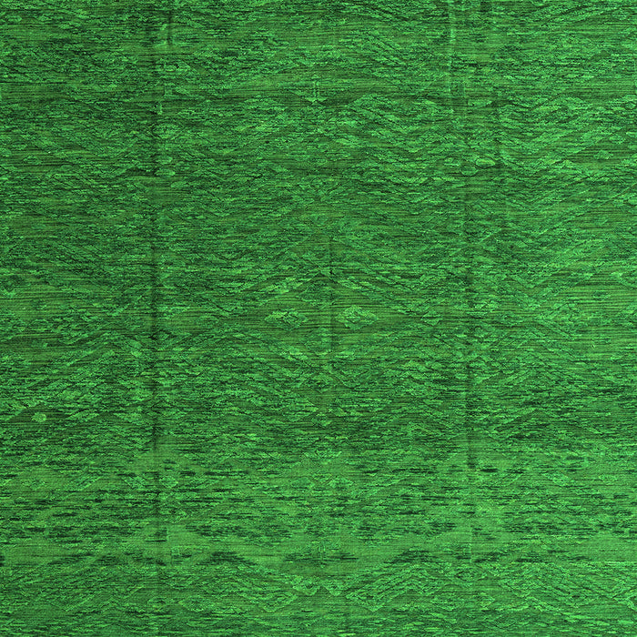 Square Machine Washable Abstract Green Modern Area Rugs, wshabs4418grn
