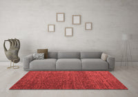 Machine Washable Abstract Red Modern Rug, wshabs4418red