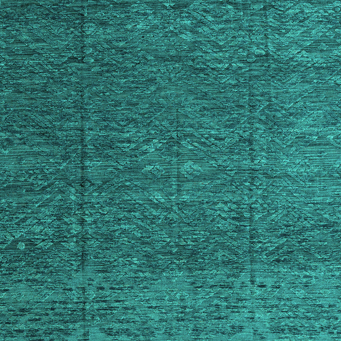 Machine Washable Abstract Turquoise Modern Area Rugs, wshabs4418turq