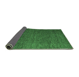 Sideview of Abstract Emerald Green Modern Rug, abs4418emgrn