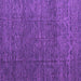 Square Abstract Purple Modern Rug, abs4418pur