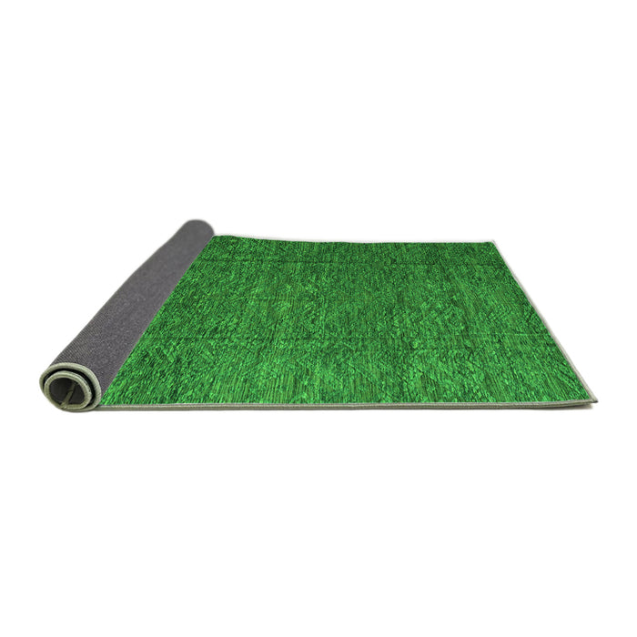 Sideview of Abstract Green Modern Rug, abs4418grn