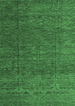 Abstract Emerald Green Modern Rug, abs4418emgrn