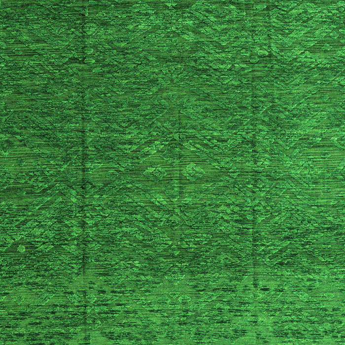 Machine Washable Abstract Green Modern Area Rugs, wshabs4418grn