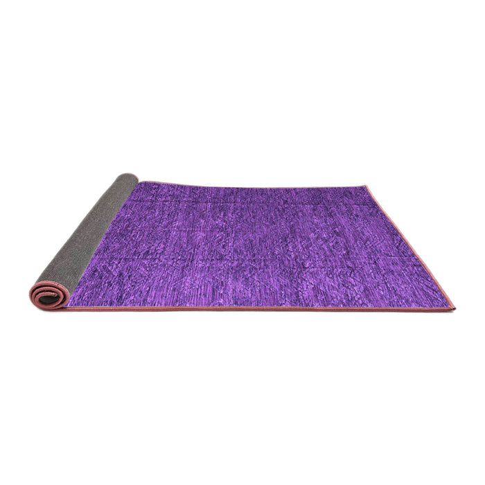 Sideview of Abstract Purple Modern Rug, abs4418pur