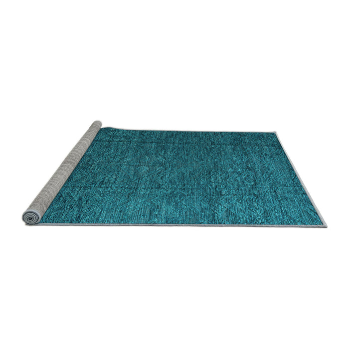 Sideview of Machine Washable Abstract Light Blue Modern Rug, wshabs4418lblu