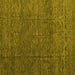 Square Abstract Yellow Modern Rug, abs4418yw