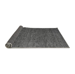 Sideview of Abstract Gray Modern Rug, abs4418gry