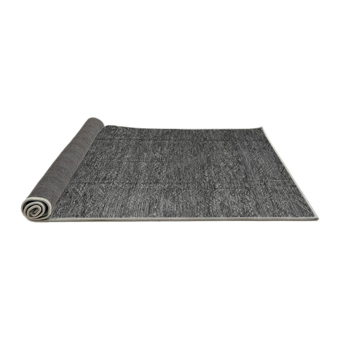 Sideview of Abstract Gray Modern Rug, abs4418gry