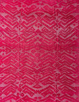 Machine Washable Abstract Red Rug, wshabs4419