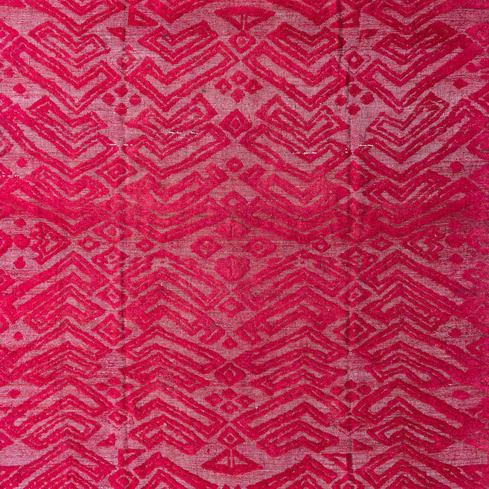 Machine Washable Abstract Red Rug, wshabs4419