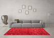 Modern Red Washable Rugs