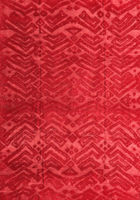 Abstract Red Modern Rug, abs4419red