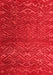 Abstract Red Modern Area Rugs