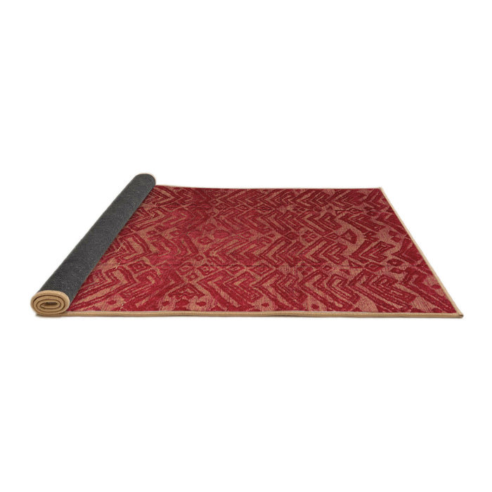 Sideview of Abstract Brown Modern Rug, abs4419brn