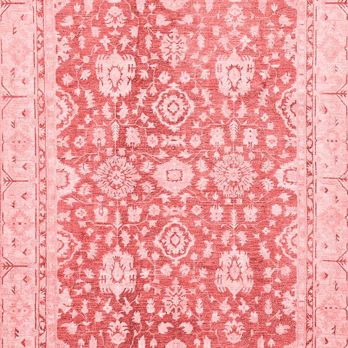 Machine Washable Oriental Red Traditional Rug, wshabs441red