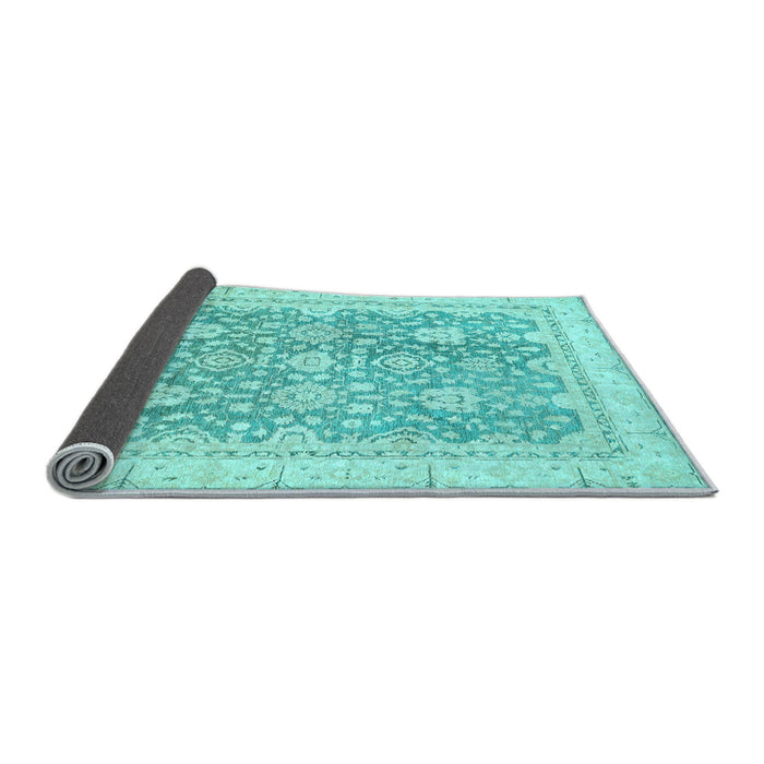 Sideview of Oriental Light Blue Traditional Rug, abs441lblu