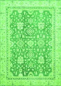 Oriental Green Traditional Rug, abs441grn