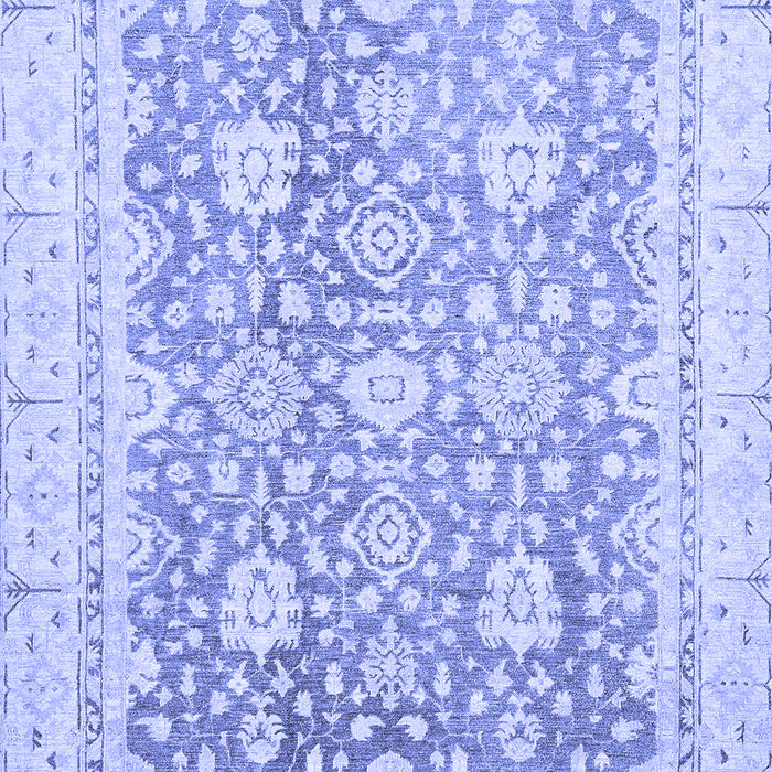 Machine Washable Oriental Blue Traditional Rug, wshabs441blu