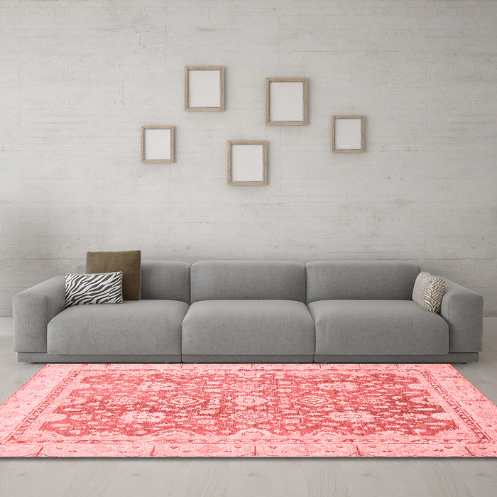Traditional Red Washable Rugs