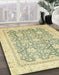 Machine Washable Abstract Brass Green Rug in a Family Room, wshabs441