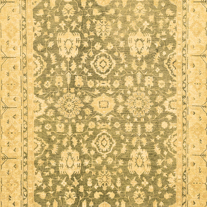 Machine Washable Oriental Brown Traditional Rug, wshabs441brn